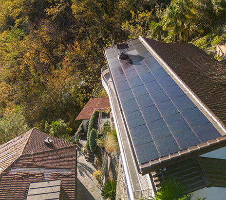 Sistema de panel solar fuera de la red de 20kw para casa privada en Suiza