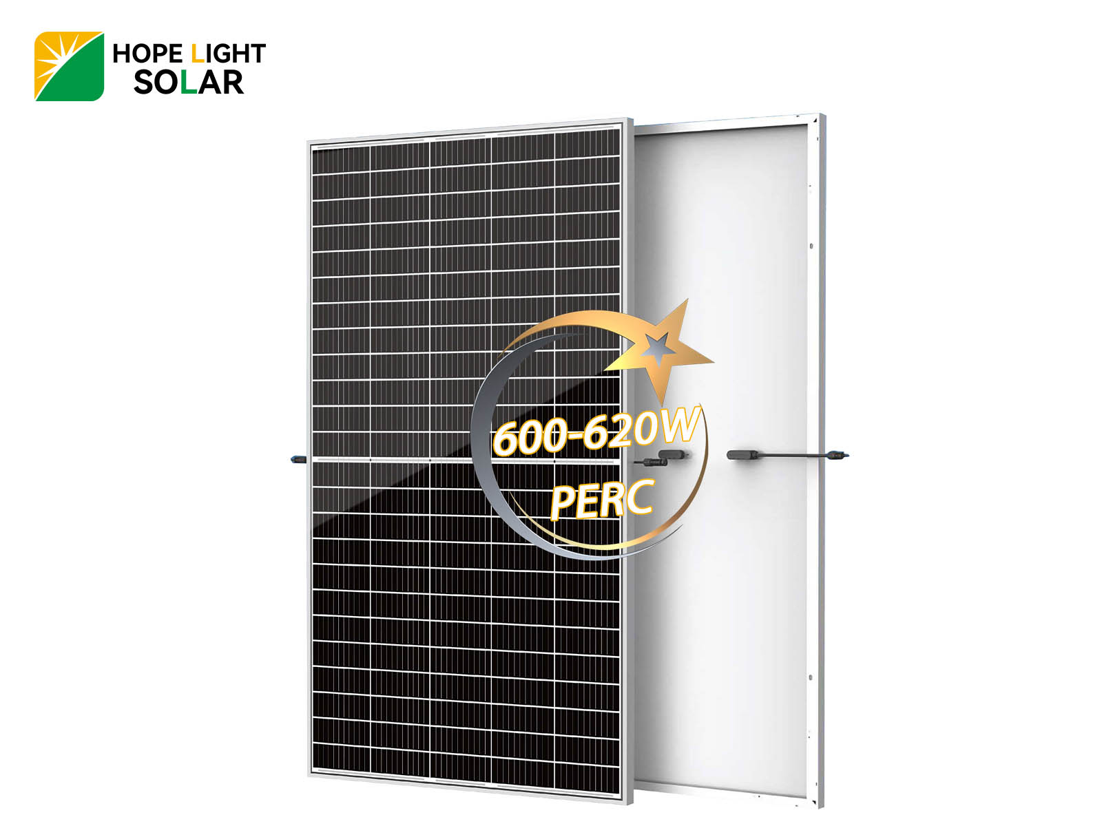 Precio del panel solar de vidrio único PERC marco blanco 600W 610W